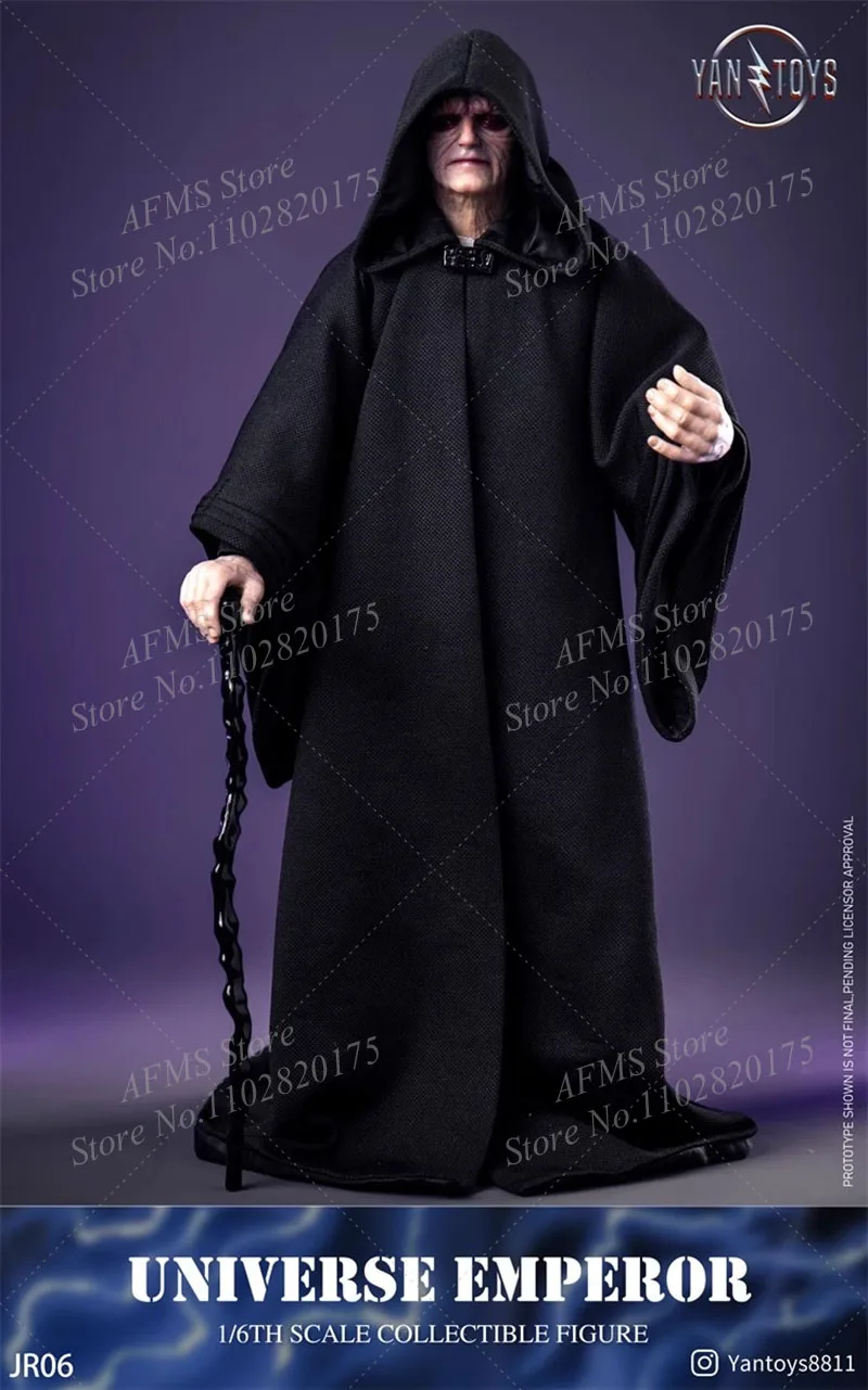 IN STOCK Yantoys JR06 1/6 Men Soldier Universal Emperor Star Wars Black Sith Emperor 12Inch Action Figure Model Collection