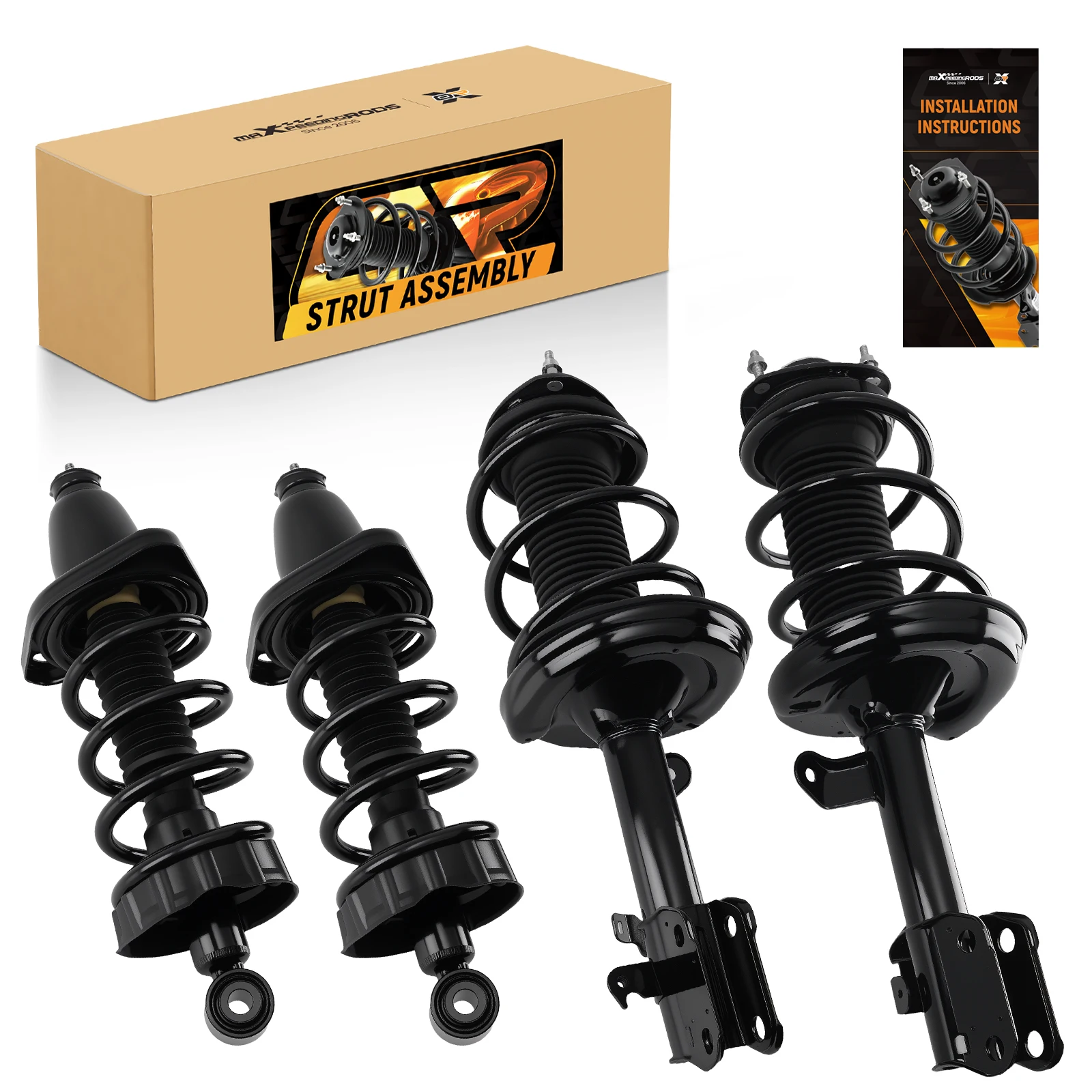 

4pcs Front+ Rear Complete Struts Kit for 2006 - 2012 2013 2014 Honda Ridgeline