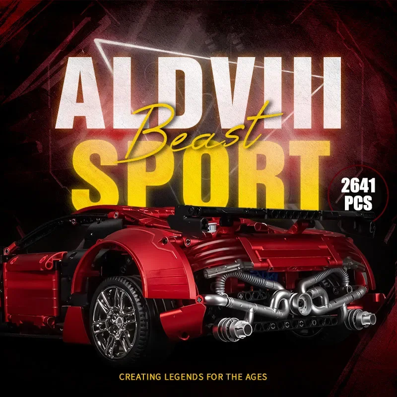 2641 قطعة مدينة التقنية Audied R8 سيارة رياضية MOC Supercar نموذج اللبنات لتقوم بها بنفسك سباق السيارات الطوب لعب للأطفال هدايا #3