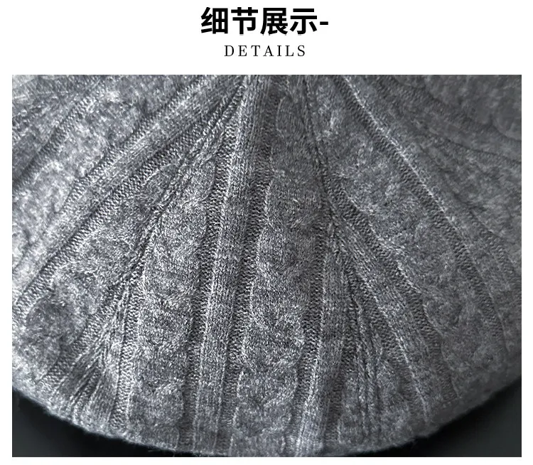 Retro Britischer Stil Klassische Einfarbige Gestrickte Baskenmützen für Damen Frühling Herbst Freizeit Vielseitige Literarische Malermützen – Detail 4