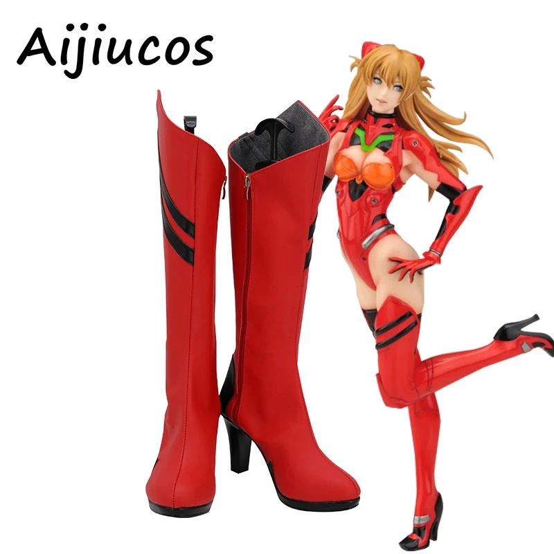 zapatos-de-cosplay-de-anime-eva-shikinami-asuka-rangure-botas-altas-rojas-de-cuero-artificial-para-fiesta-de-halloween-hechas-a-medida-para-unisex