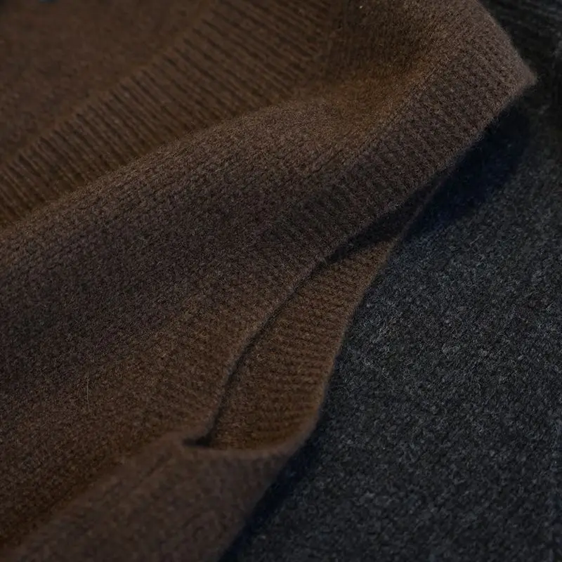 Gilet tricoté ample et amincissant pour femmes, couleur unie, grand col en v, pull sans manches, superposition, nouveau Style automne hiver