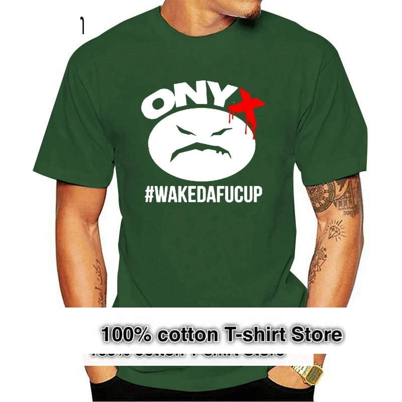 New Onyx Wakedafucup Rap Print Music Black T Shirt Size S M L Xl 2xl 3xl 4xl 5xl T Shirts Clothing Brand Hipster Base Shirt