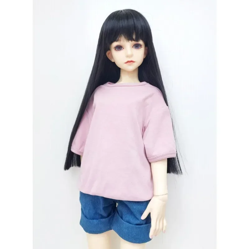 1/3 1/4 1/6 Männliche/weibliche Soldaten Hemd T-Shirt Jeans Kleidung Modell für 26-28 cm BJD Actionfiguren Körperpuppen – Detail 19
