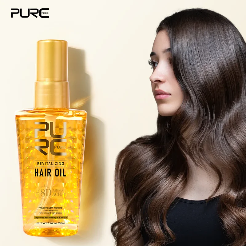 

PURC Аргановое масло для волос для сухих поврежденных вьющихся волос Аминокислоты Разглаживающая питательная сыворотка для волос Уход за волосами