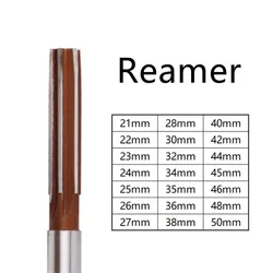 Hand Reamer 21mm-50mm 21/22/23/24/25/26/27/28/30/32/34/35/36/38/40/42/44/45/46/48/50mm CNC Tool H8 Expansion Reamers