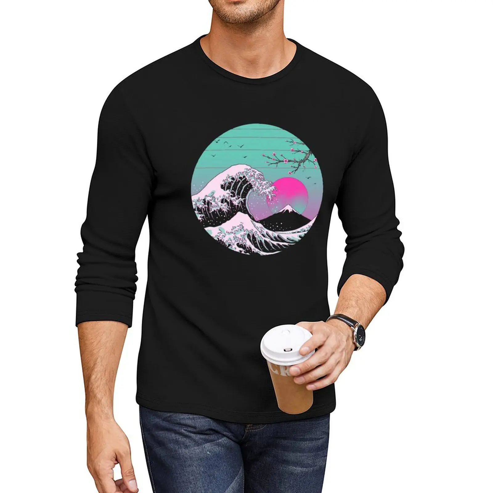 Great Vapor Aesthetics Long T-Shirt quick-drying t-shirt plus size t shirts men clothes