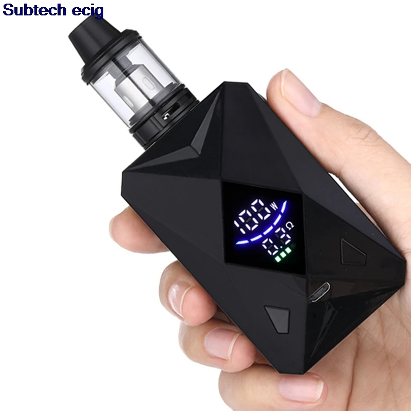 

Original M6 100W Box Mod Vape Kit with 4ml Vaper Atomizer 2600mah Battery Vaporizer Huge Smoke Cessation Electronic Cigarettes