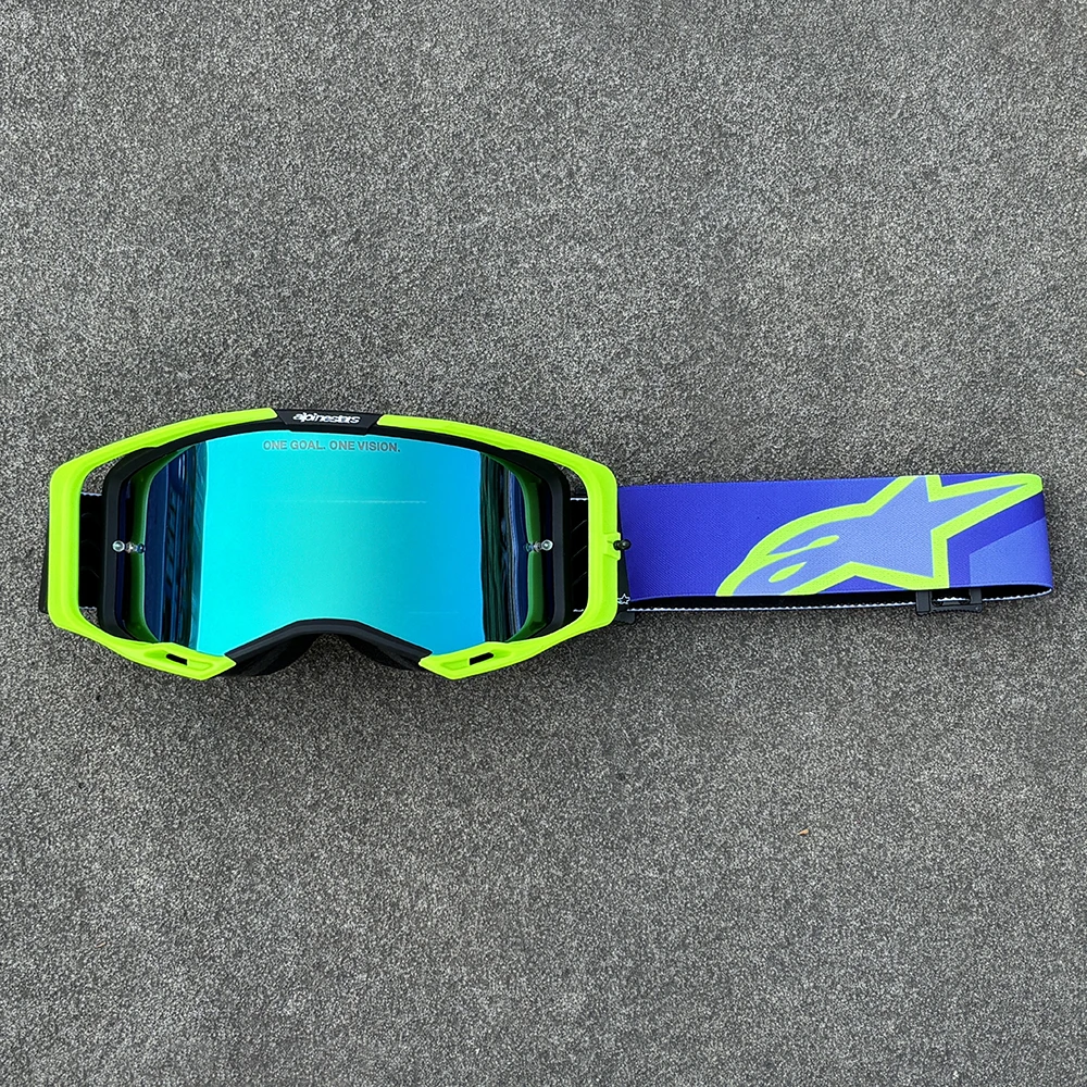 Neueste Motorradbrille mit HD-Gläsern, Winddichte Sportbrille für Motocross, MTB, ATV, Radsport, Rennen, Offroad, UV400-Schutz Sonnenbrille – Detail 11