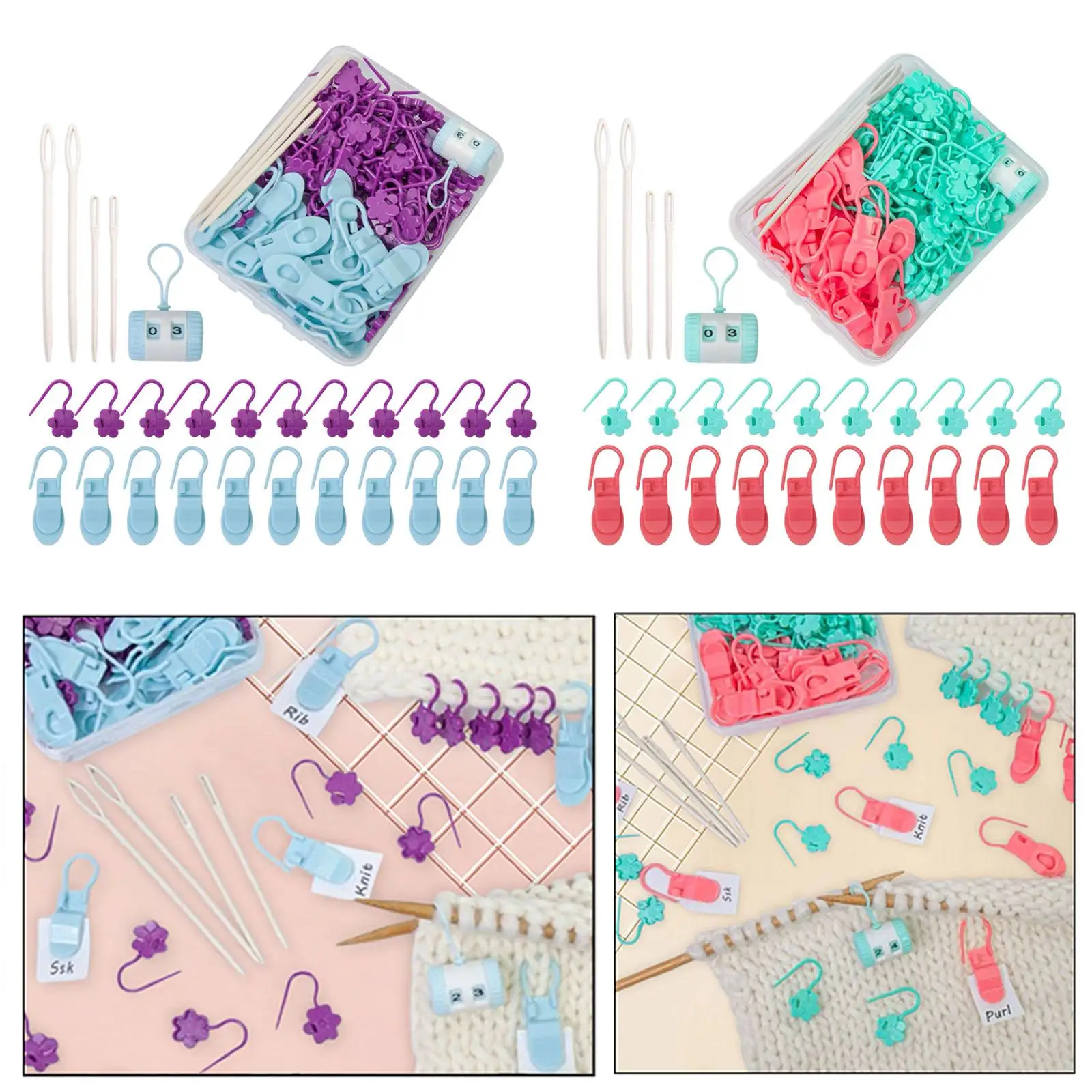 

Stitch Markers Knitting Tools Crochet Counter for Weaving Sewing Spare Parts