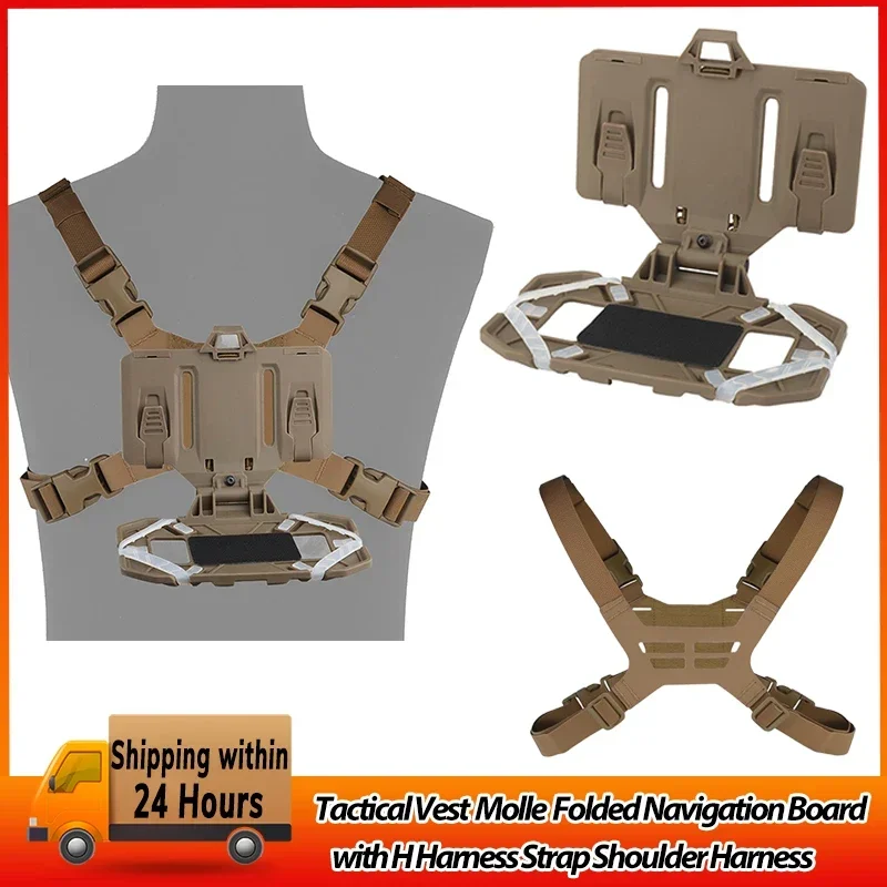 NEW Upgraded Tactical MOLLE Phone Holder, Folding Navigation Board, Cellphone Hold Gear, Airsoft Hunting Vest Accessories