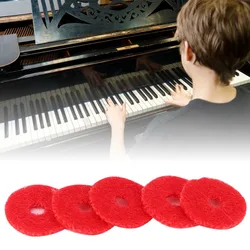 Juntas de fieltro para piano rojo con perforación