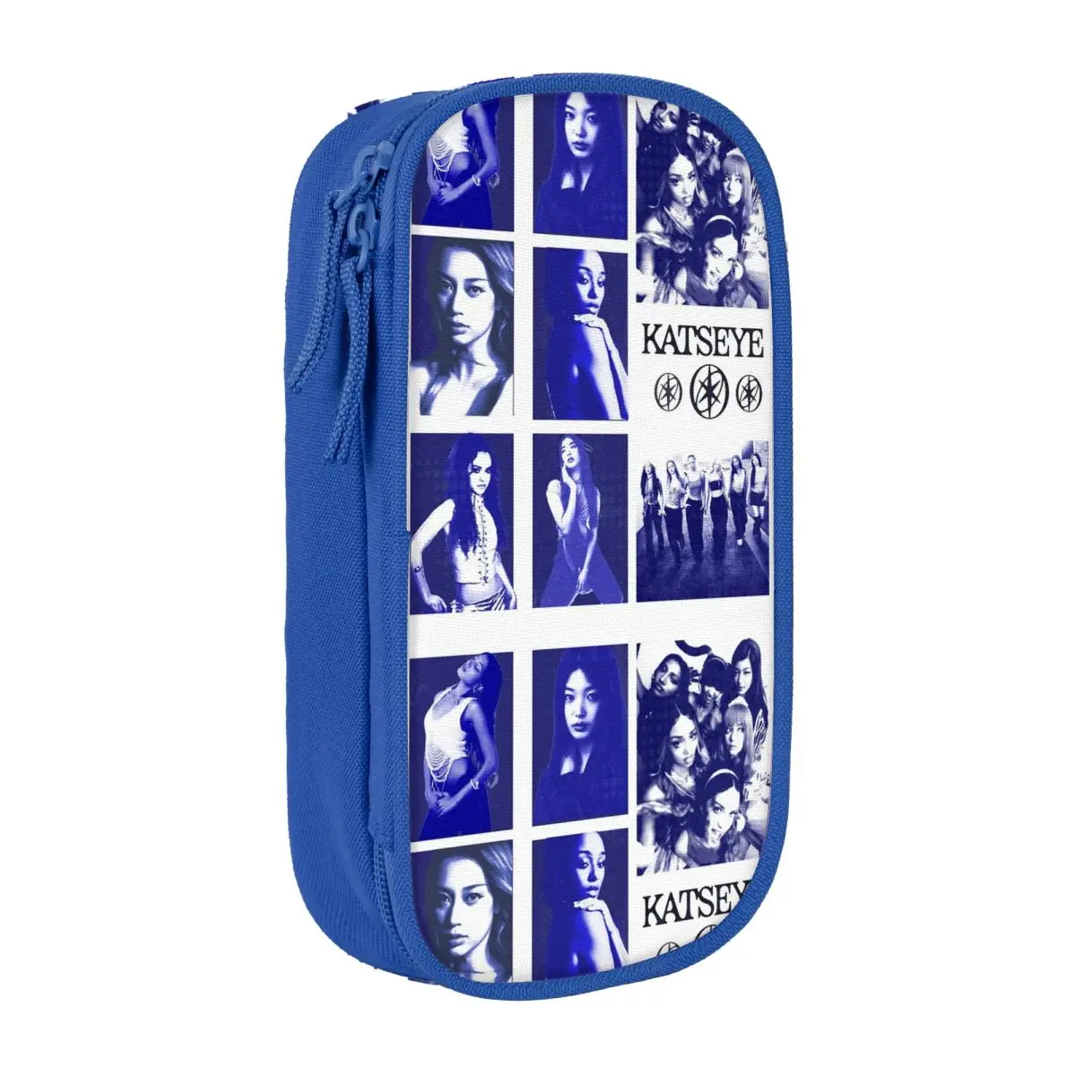 

Blue Katseye Poster Pencil Case Pencilcases Pen for Student Large Storage Bag School Supplies Gift Stationery