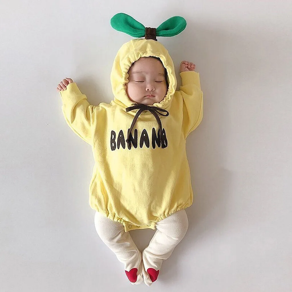 2024 Spring Toddler Boys Girls Romper Cotton Printed Letters Bowknot Hoodies Jumpsuit Drawstring Long Sleeves Baby Outfits