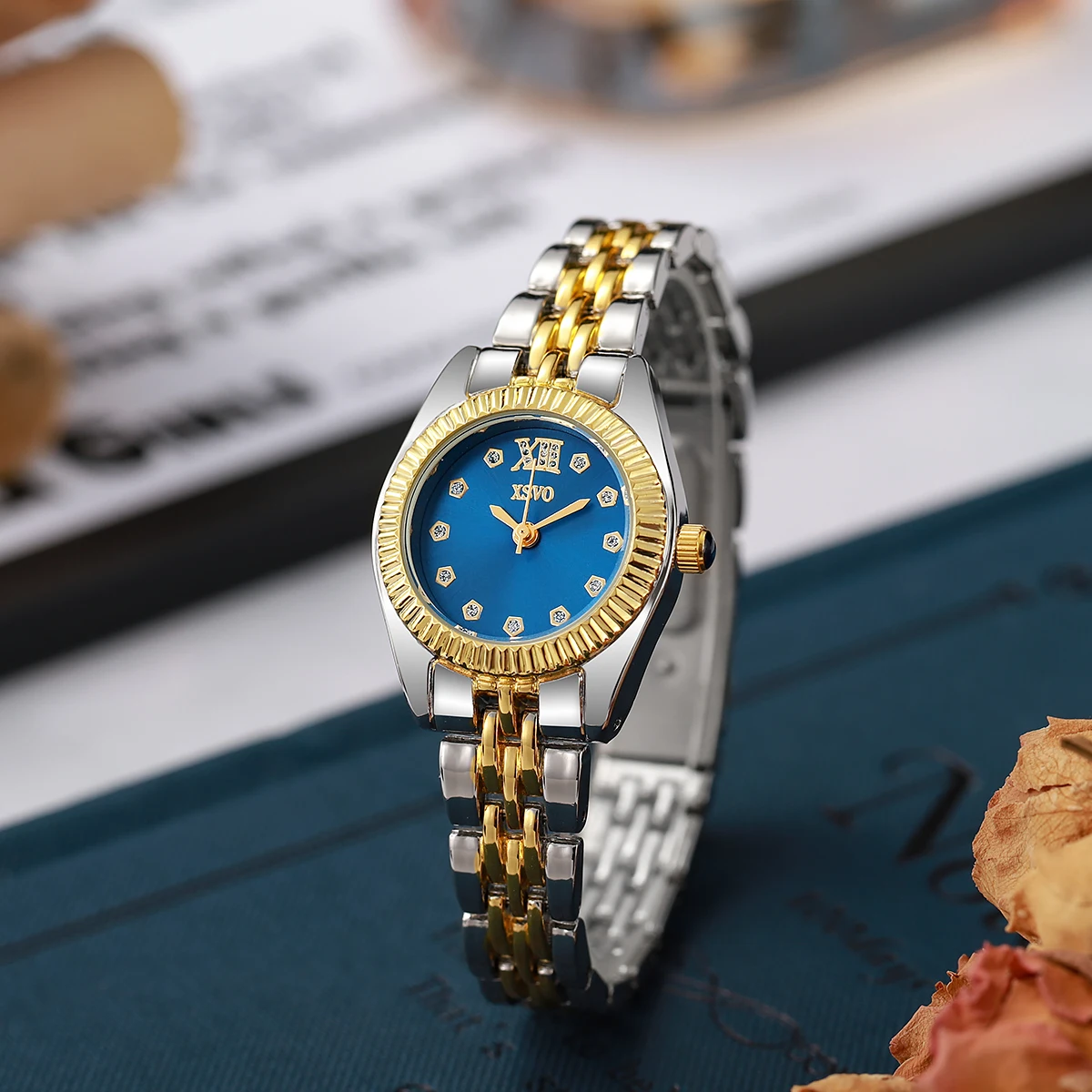 مجموعة ساعات كوارتز رجالية مصنوعة من خليط معدني للأعمال مكونة من 3 قطع، مناسبة للارتداء اليومي، وعيد الشكر، وهدايا عيد الميلاد #4