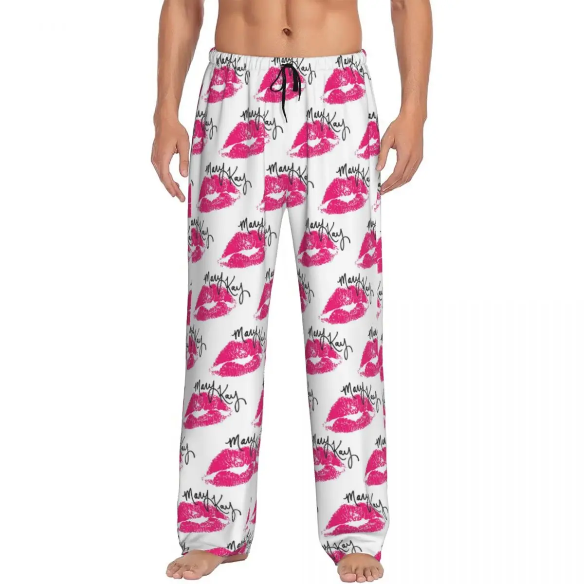 

Косметические пижамные штаны Mary Kay на заказ, мужская одежда для сна, штаны для сна с карманами