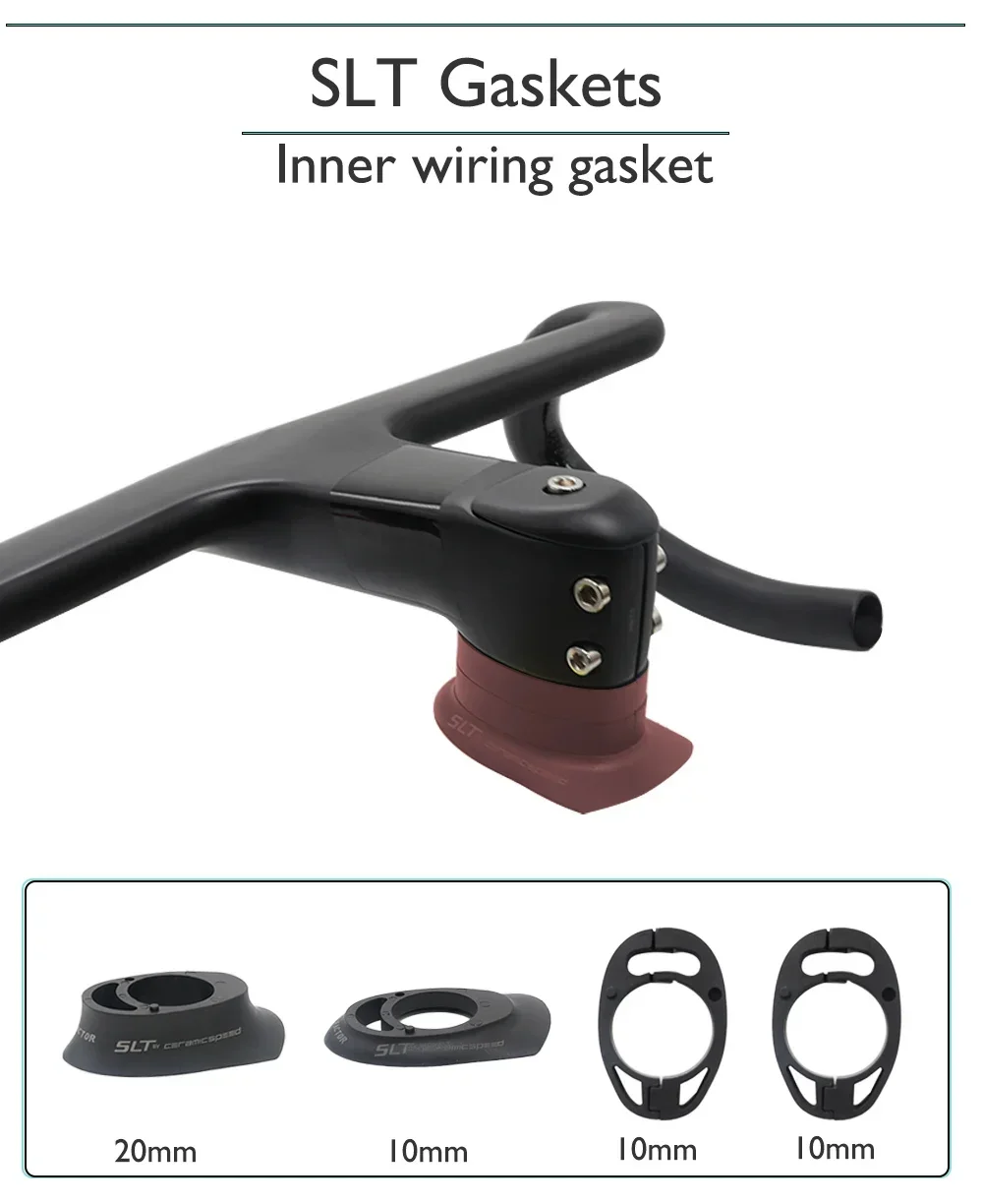 

Bicycle Carbon Integrated Handlebar For Aero AB02 Road Bikes Internal Cable Routing, 1:1 Ratio, 28.6mm 360-420mm+Computer Mount