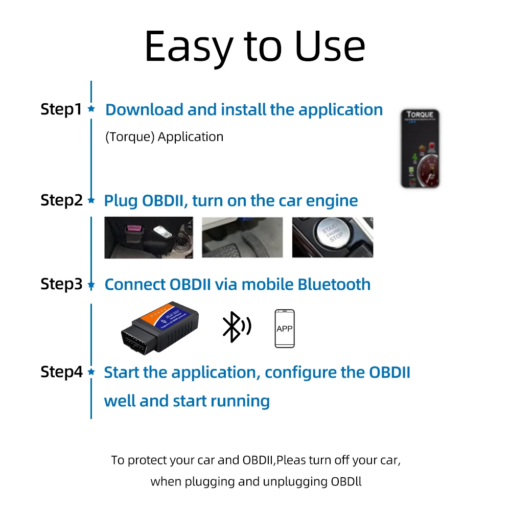 OBD2 Scanner ELM327 Car Diagnostic Detector Code Reader Tool V1.5 WIFI Bluetooth OBD 2 for Android IOS Auto Scan Repair Tools