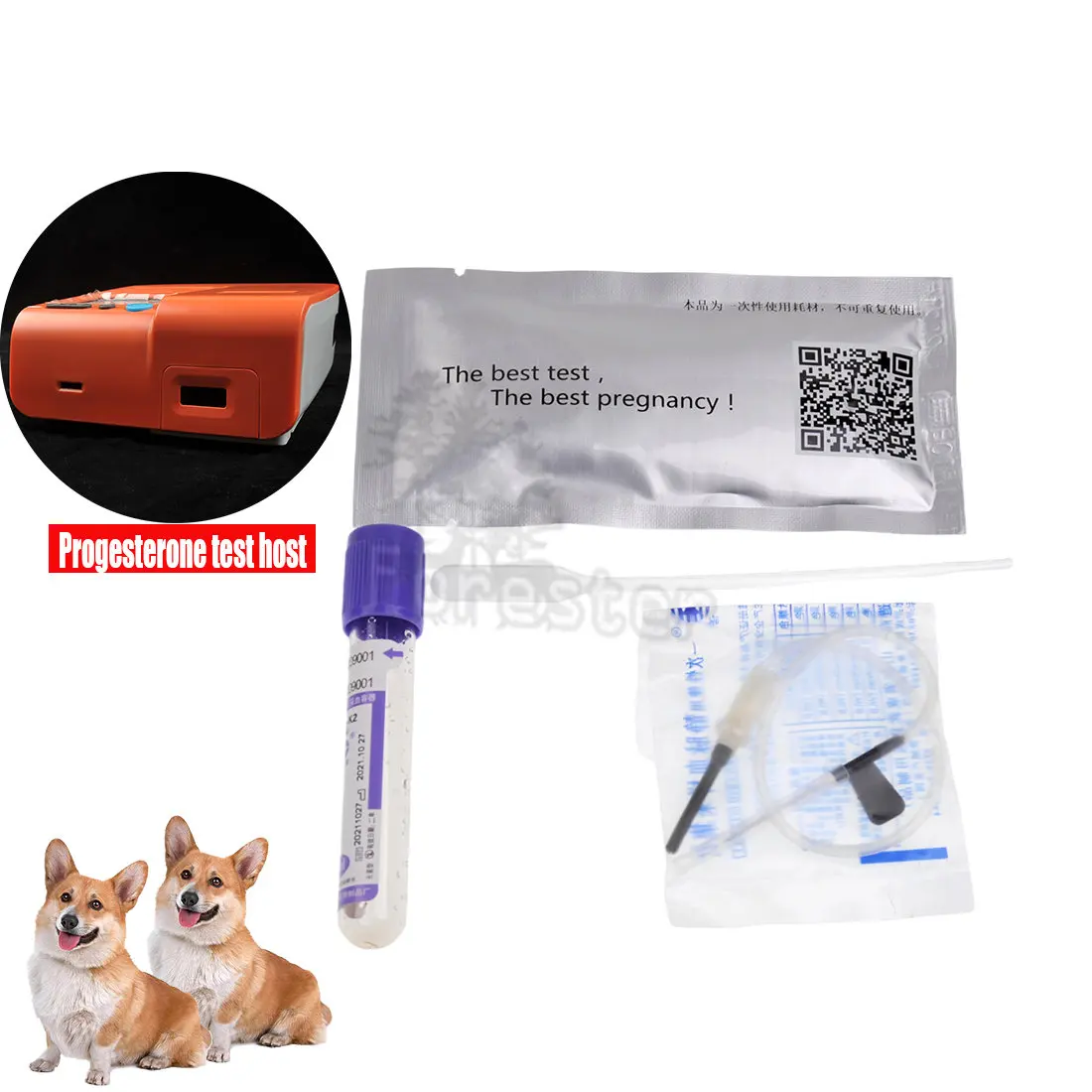 

Canine Pregnancy Test Strip Card Dog Cat Canine and Feline Ovulation Test Chip Pregnancy Test Kit Veterinary Supplies