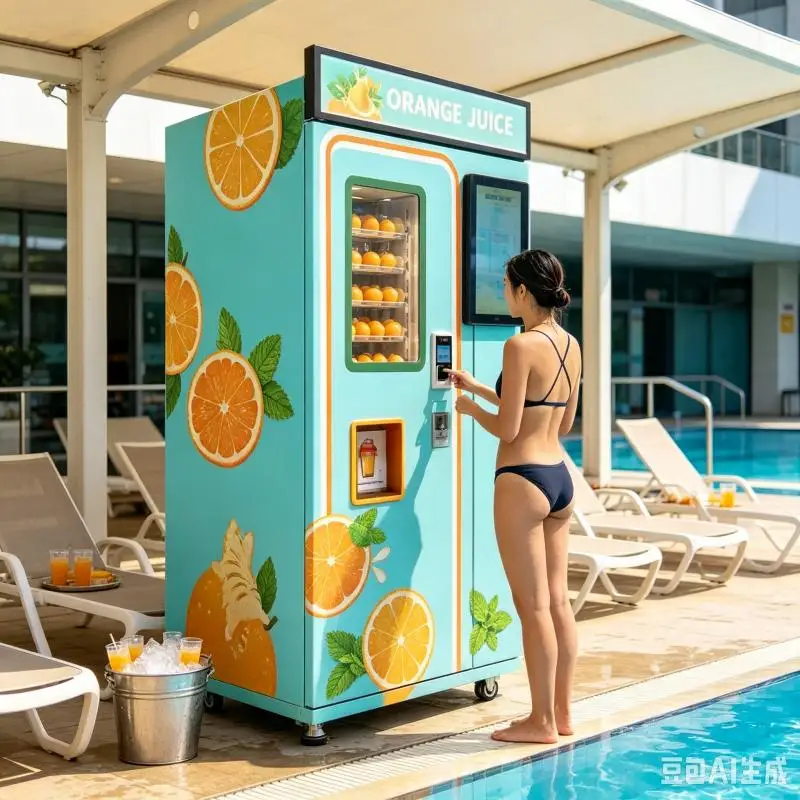 Orange Juice Vending Machine Customized Intelligent Fresh Juice Extractor Commercial Beverage Solution Machine