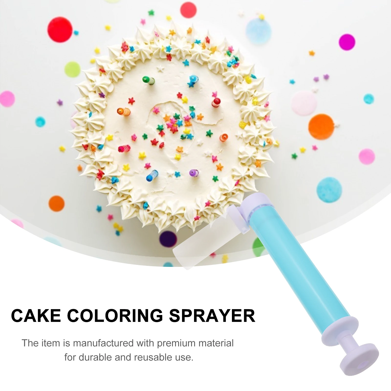 

1 set Cake Sprayer Tool Premium Manual Airbrush Baking Supplies Cake Decorating Accessories Reusable Home Bakery Tools