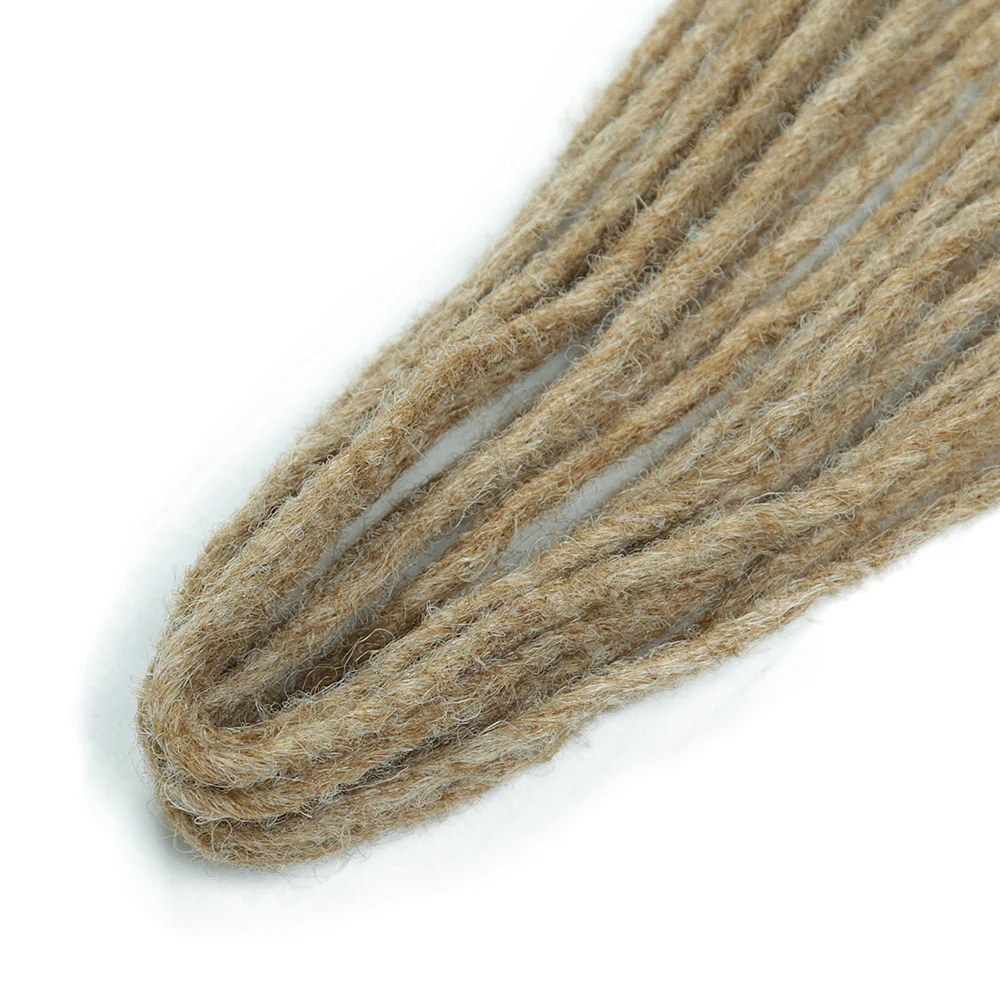 24 inch Synthetic Double Ended Dreadlock Extensions Brownish Blonde Fake Dreads Extensions Reggae Hippie Dreads for Women