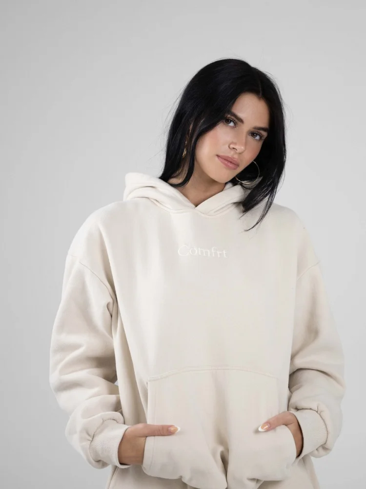 Comfort Letter Embroidered Fce Hoodie And Pants Set Women's Autumn Winter Thiened Cotton Long Sve Ladies Outfits