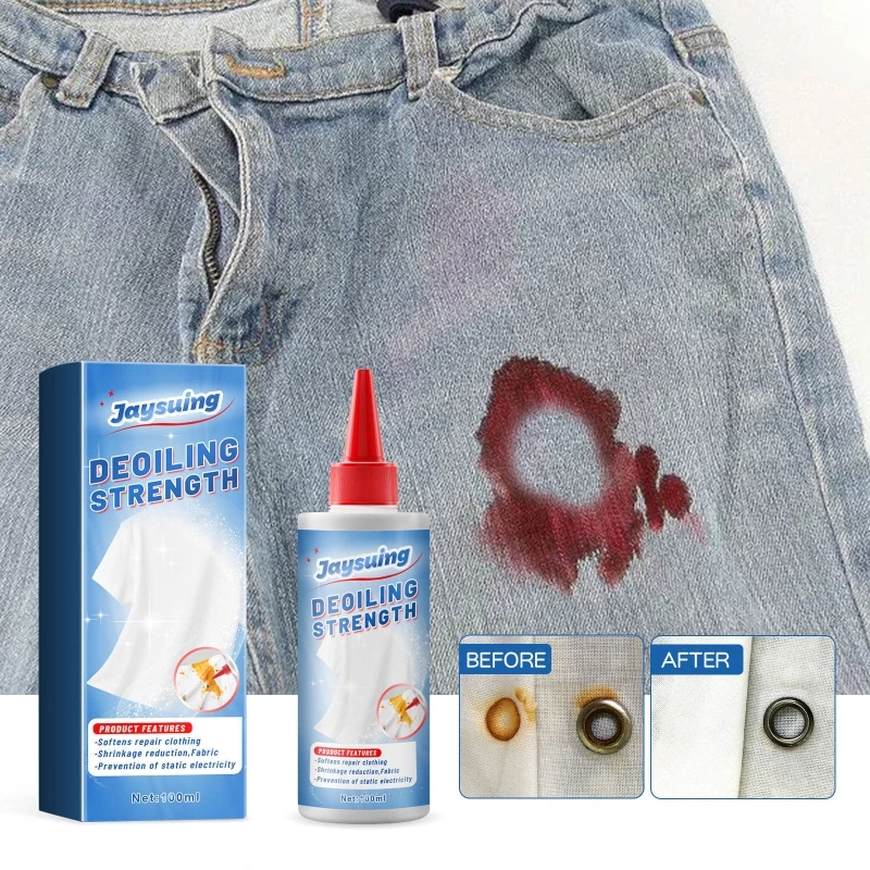 Portable Fabric Rust Stain Remover Quick and Easy Dirt Spots Removal Cleans Rust,Grease,Inks,Coffee,Oil On Clothes Gifts Y5GB