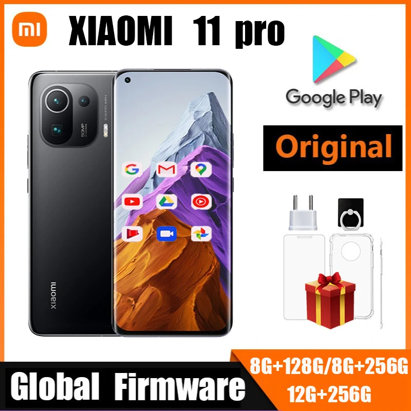 Xiaomi 11 Pro Cellphone Snapdragon 888 Smartphone Octa-core Android 5G Phone 67W QC Fast Charge 50MP Camera used phone