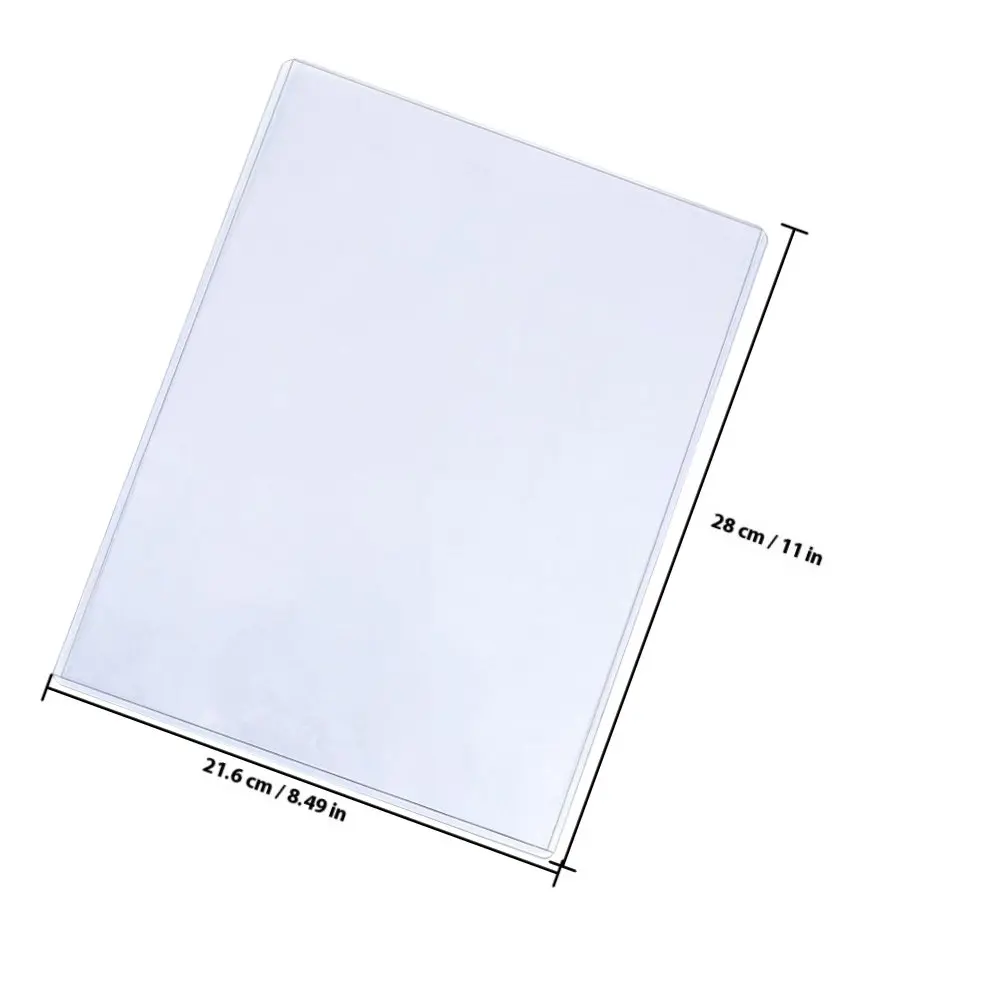 12Pcs Photo Protective Sleeves Clear Transparent Plastic Photo Covers for Trading Cards Games Photos Bills Organizers