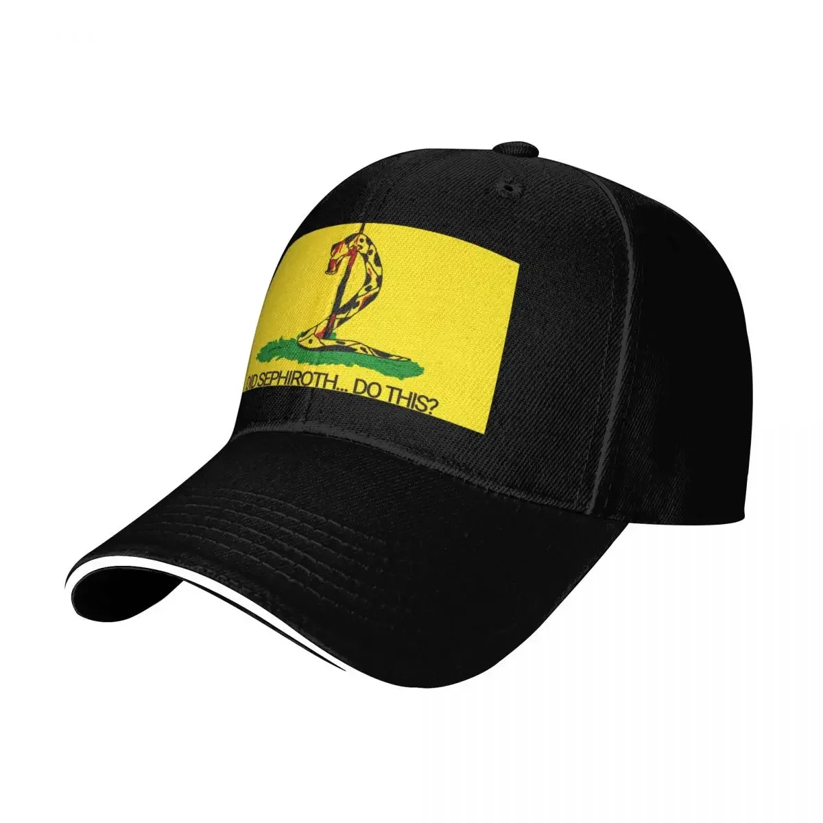 New Did Sephiroth Do This Gadsden Flag Baseball Cap Sun Hat For Children Gentleman Hat sailor cap for men Sunscreen Caps Women M