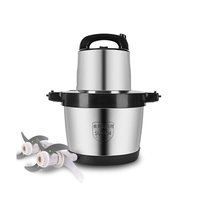 6L Electric Meat Grinder Large Capacity Food Grade 304 Stainless Steel Meat Mincer Garlic Machine Cutting Vegetable Mixer