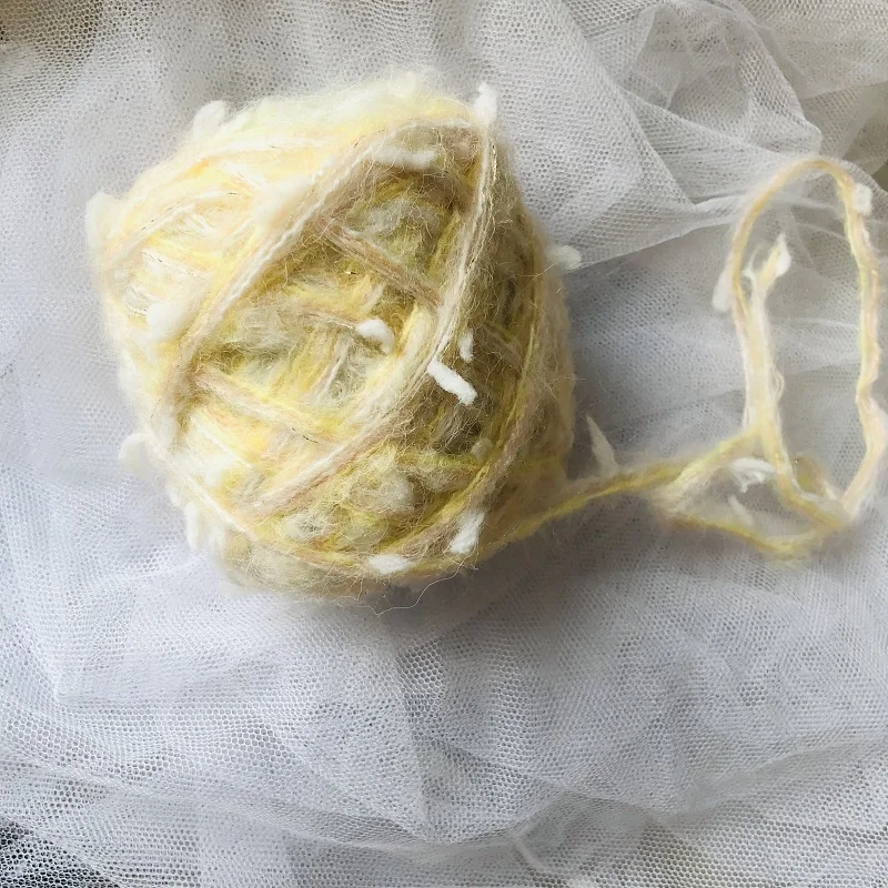 50g Cotton Yarn Colorful Hand Mixed Thread Crochet Woven Scarf Bag Doll Hair Loop Sweater Decoration Knitting Wool Yarn