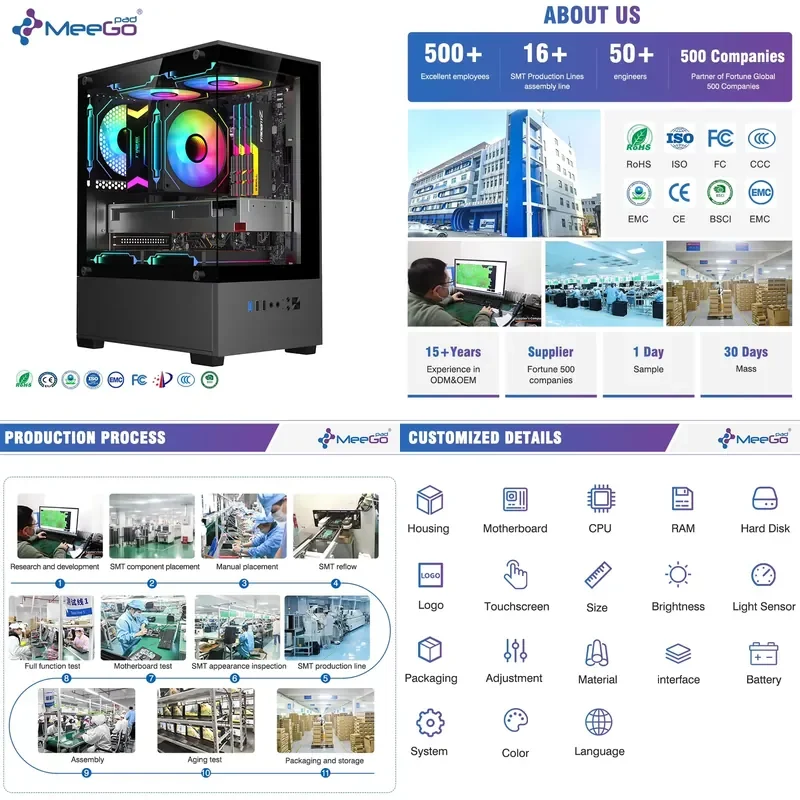 Hot Sale Core I7 Gamer Gaming Pc Computers Laptops Desktop All in One Gaming Pc Desktop Computer