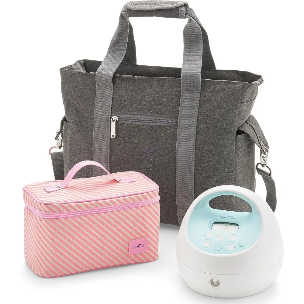 

S1 Plus Electric Breast Milk Pump with Tote Bag, Breast Milk Bottles and Cooler for Baby Feeding