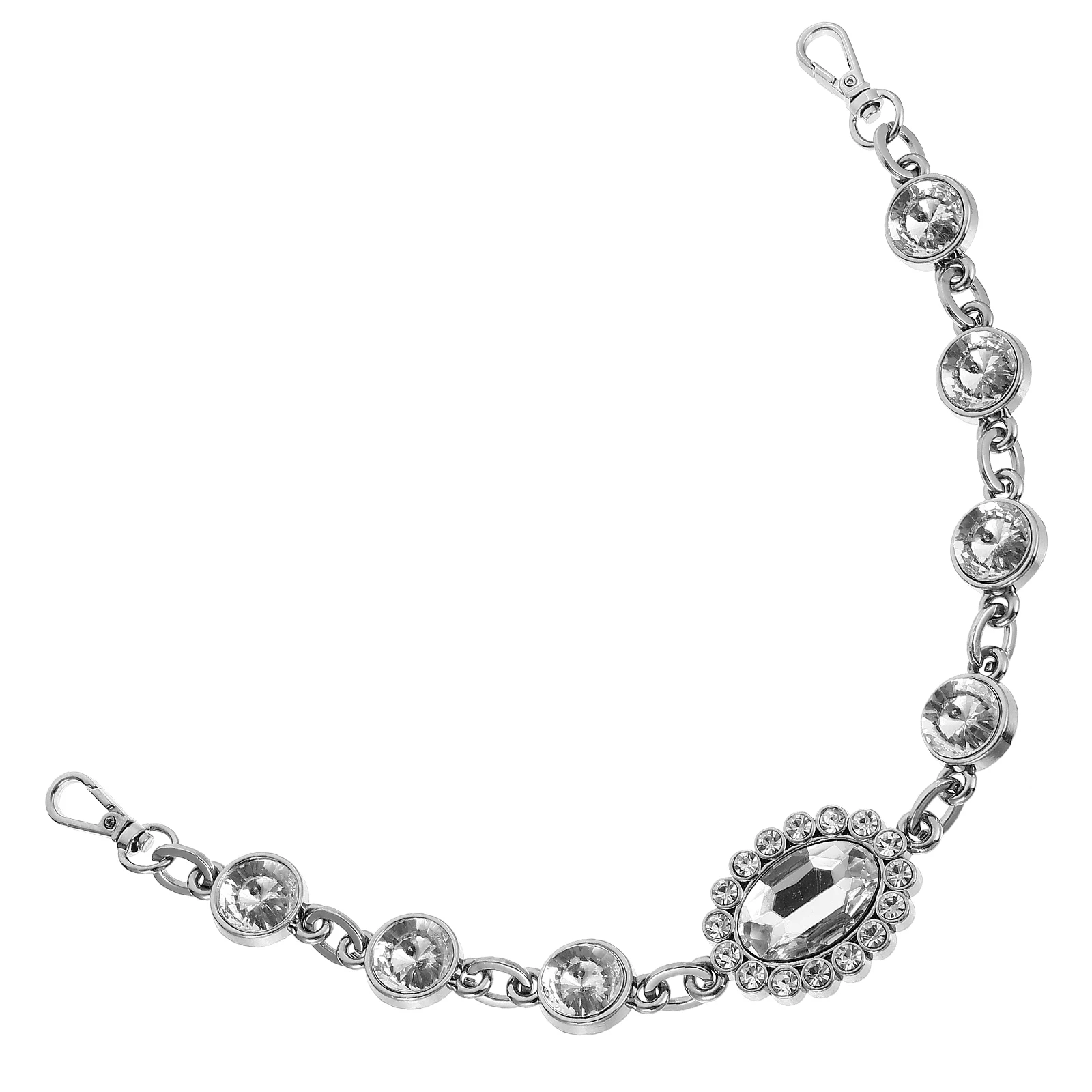 Corrente de Bolsa de Strass Artificial de Alta Qualidade, Resistente, Alça de Substituição DIY para Bolsas de Mão, Corrente de Ombro, Acessórios para Bolsas