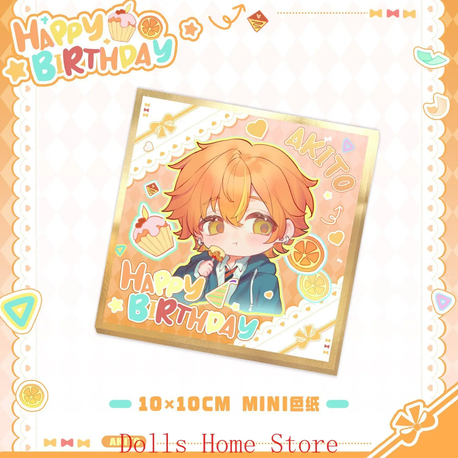 Anime Project Sekai Shinonome Akito‌ Acrylic Stand Model Plate Desk Colored Paper Badge Brooch Cartoon Figure Badges view 2