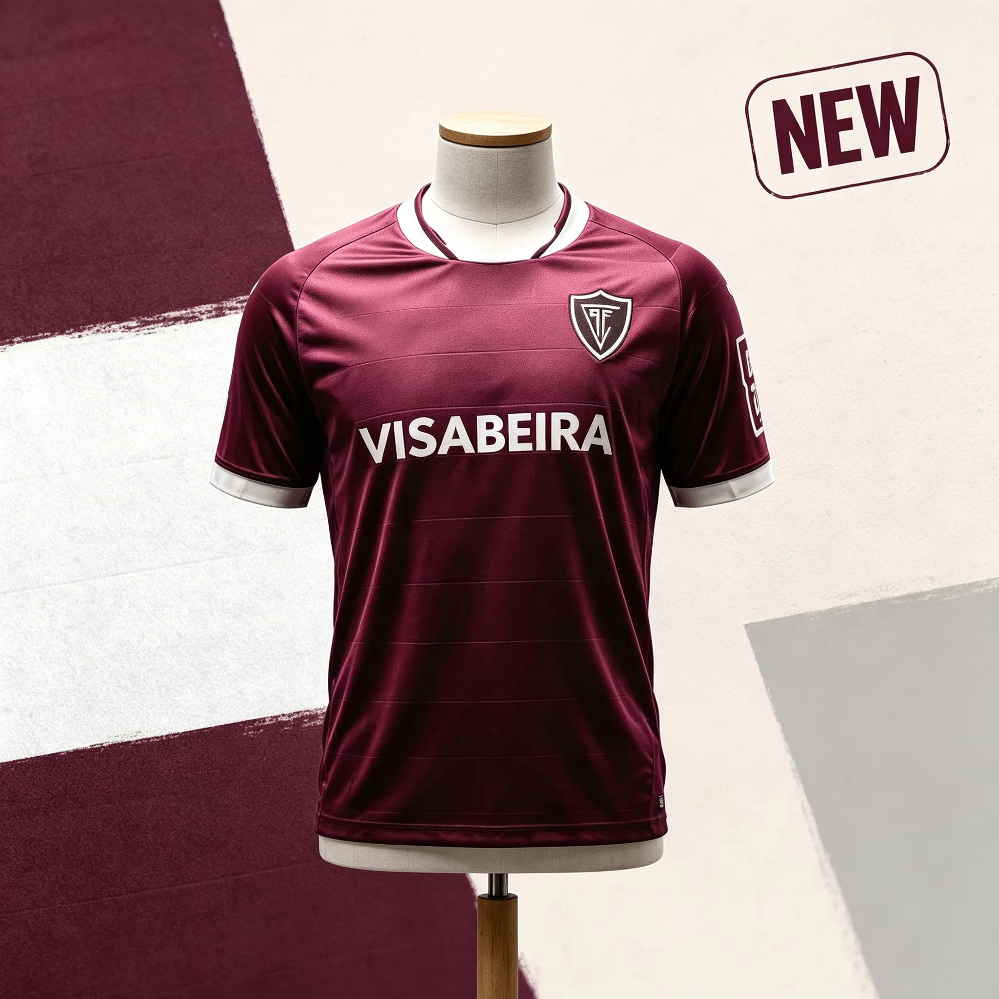 2026 New Académico De Viseu Men Soccer Jersey 3‑Colors Optional Short Sleeve Football Shirt Quick‑Dry Breathable Crew Neck Fan