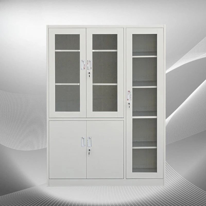 Modern Removable Office Bookcase Bookshelf Book Locker Filled Cabinet Glass Door Outdoor School Hotel Supermarket