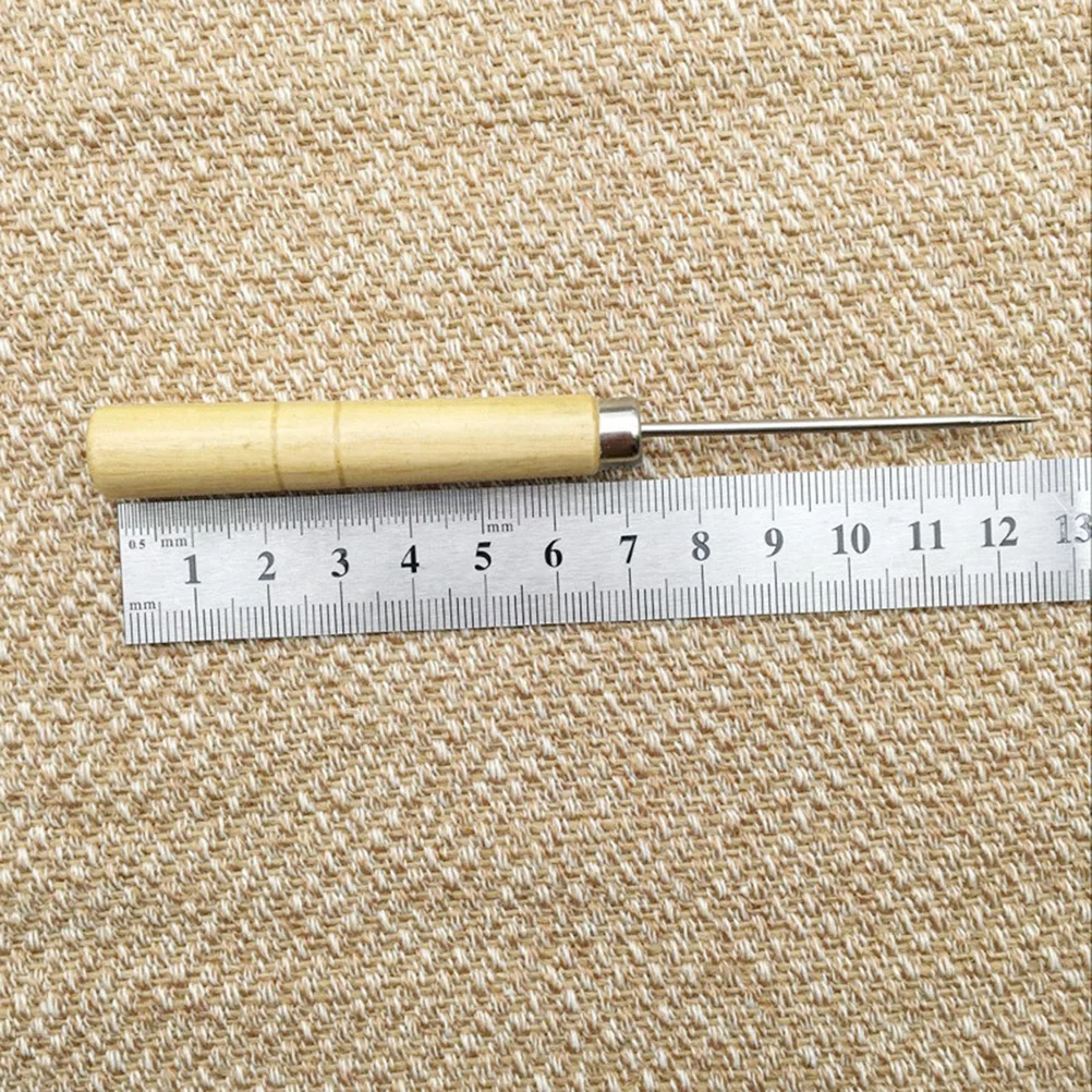 

50Pcs Wooden Handle Sewing Awl DIY Hand Tool Set for Canvas Upholstery Repair Craft Tool Kit Sewing Accessories Tailor