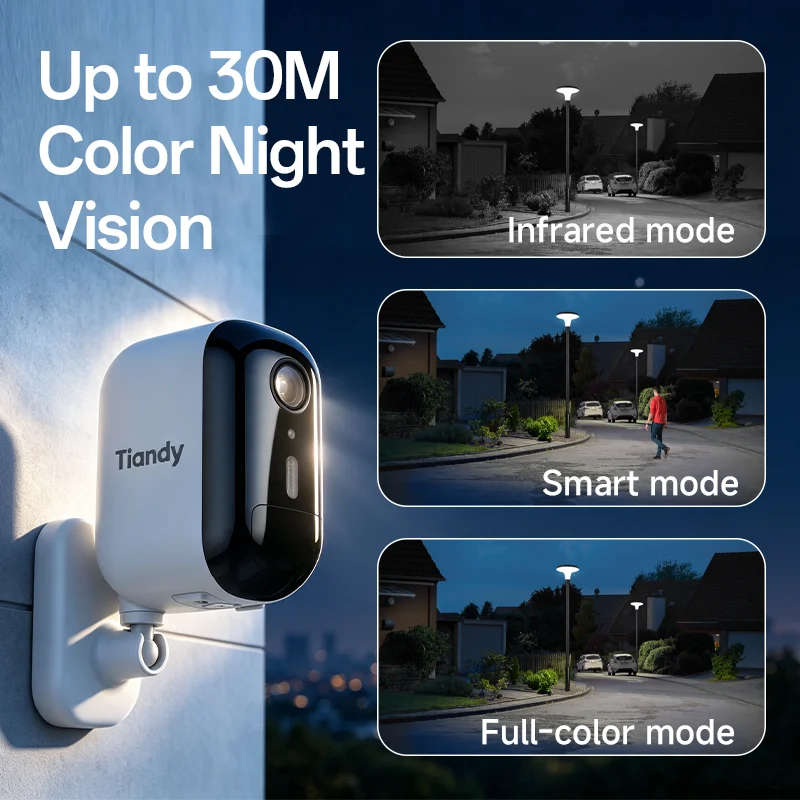 TIANDY 4MP Indoor WiFi Smart Home Camera/Surveillance Camera, Wireless WiFi , Compatible Alexa, Person/Vehicle Detection, Two-Wa