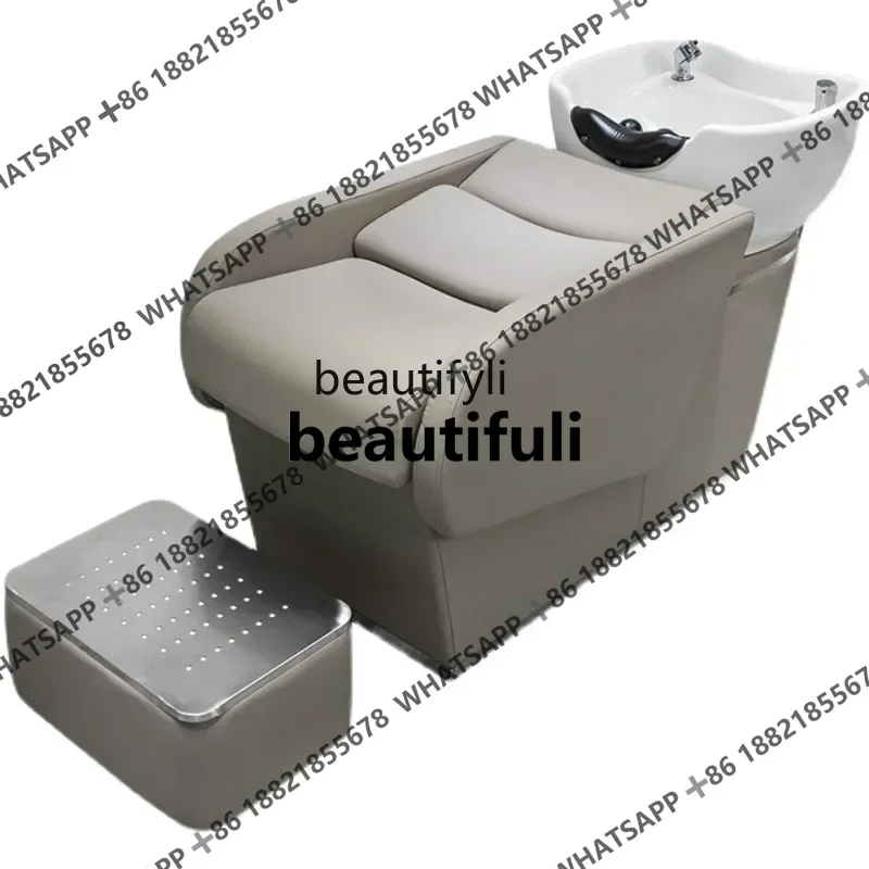 z1Massage Pillow Ceramic Basin Shampoo Chair Beauty Shampoo Chair Punching Bed Hydrotherapy Bed