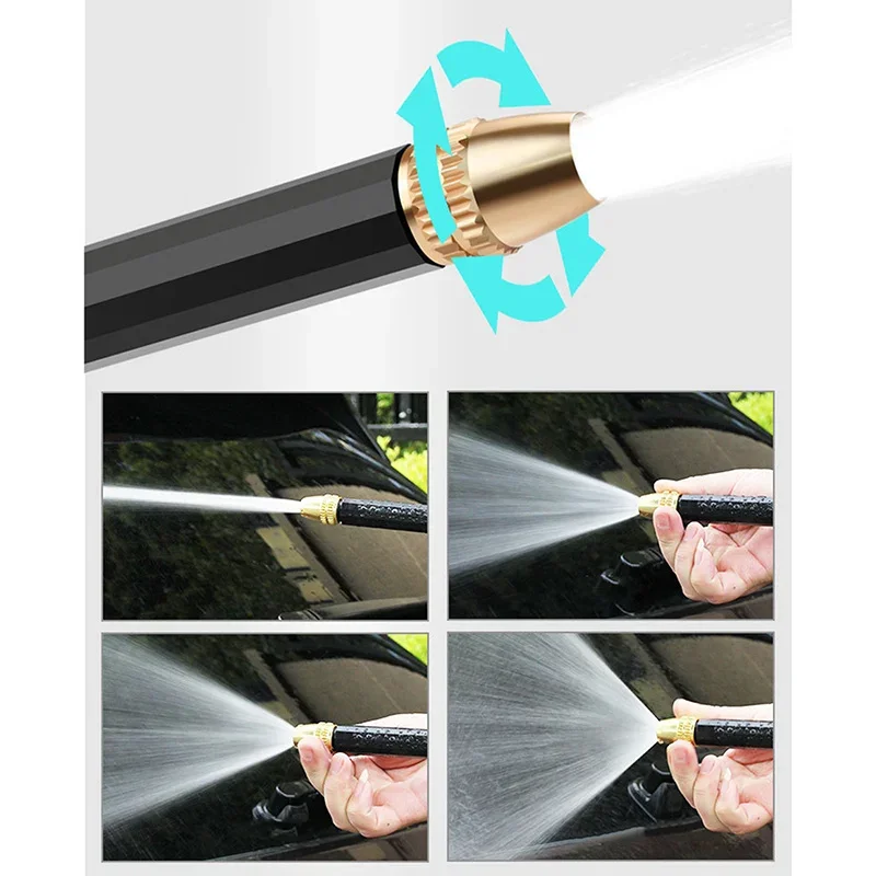 1/3pcs High Pressure Water Gun  Car Washing Garden Watering Hose Nozzle Sprinkler Foam Jug Water Faucet Joint Quick Connector