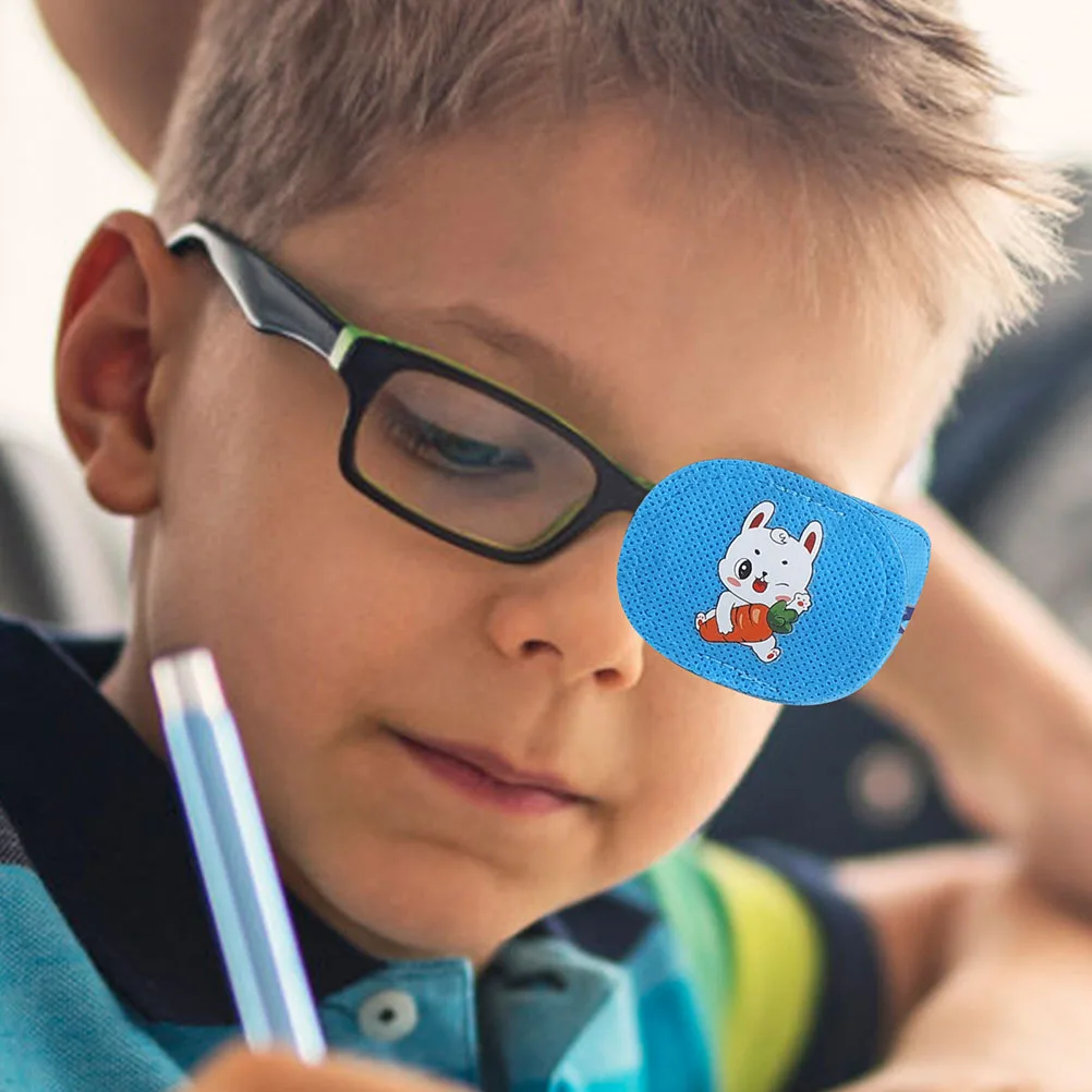 

12 Pcs Eye Patch Training Glasses Reusable Non Woven Fabric Lightweight Kids Amblyopia Vision Correction Mask Comfortable
