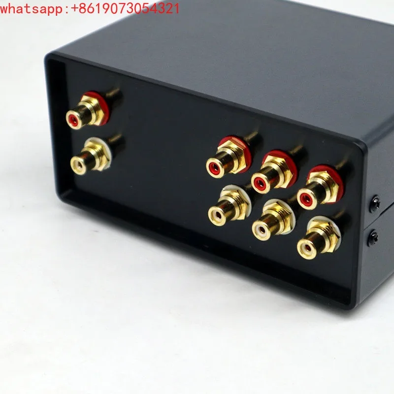 3 in 1 out audio signal selection switcher 2 channel stereo 3/4/5/6 groups RCA input signal switching