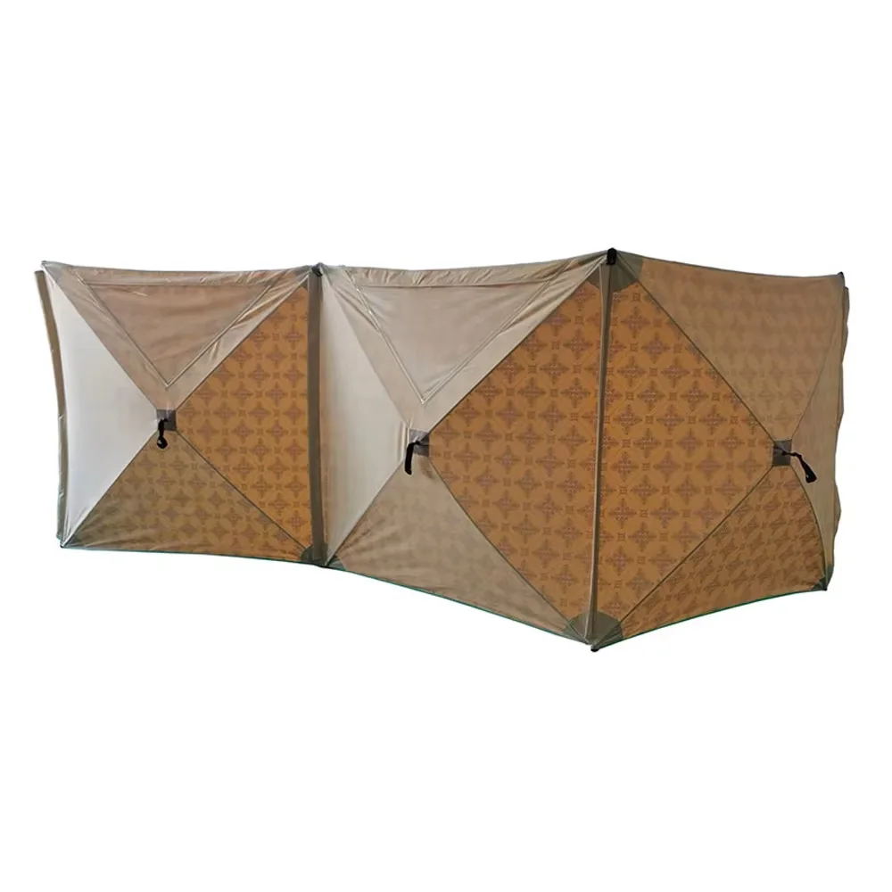 Beach Garden Pop Up Windshield Shelter Outdoor Picnic BBQ Windbreak Stable Screen Break Wall Arab Print Sun Protection