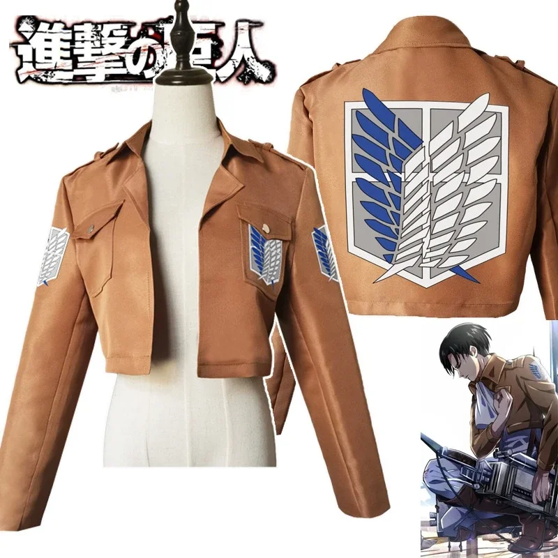 Chaqueta de Anime Attack On Titan, capa, disfraces de Cosplay de Shingeki No Kyojin, atuendo de Halloween Aot, ropa attacque Des Titans Snk