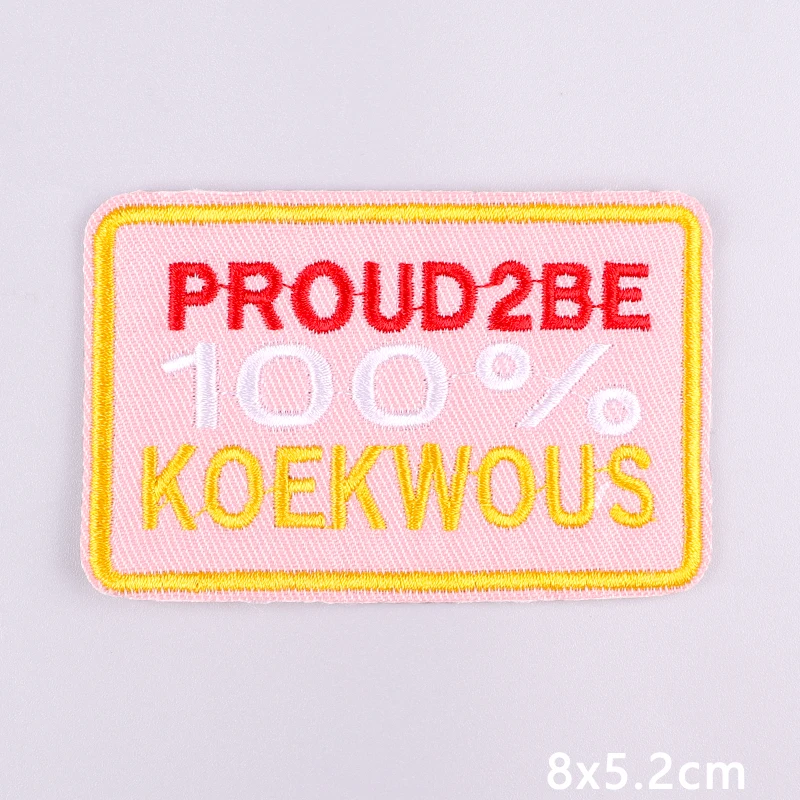 Nieuwe geborduurde patches Oeteldonk embleem patch opstrijkbare patch op kleding Nederland carnaval kikker applique patches voor kleding