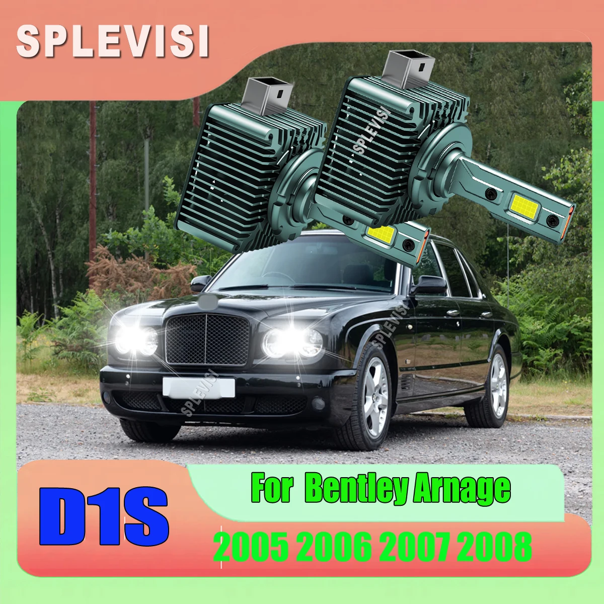 

D1S Led Headlights precisely arranged in a matrix for higher light utilization less decay For Bentley Arnage 2005 2006 2007 2008