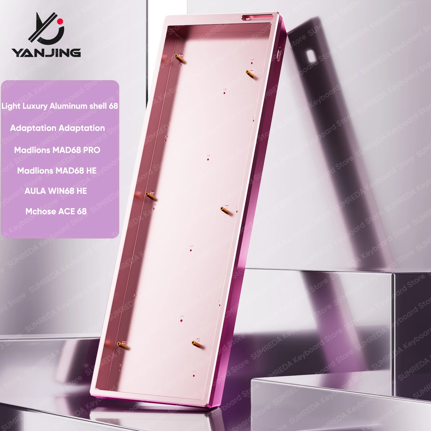 حافظة لوحة مفاتيح من الألومنيوم SU68 Z1 Madlions Mad68 HE 68% تخطيطات مفاتيح غلاف لوحة المفاتيح للوحة مفاتيح الألعاب Mad68 PRO WIN68 HE ACE68